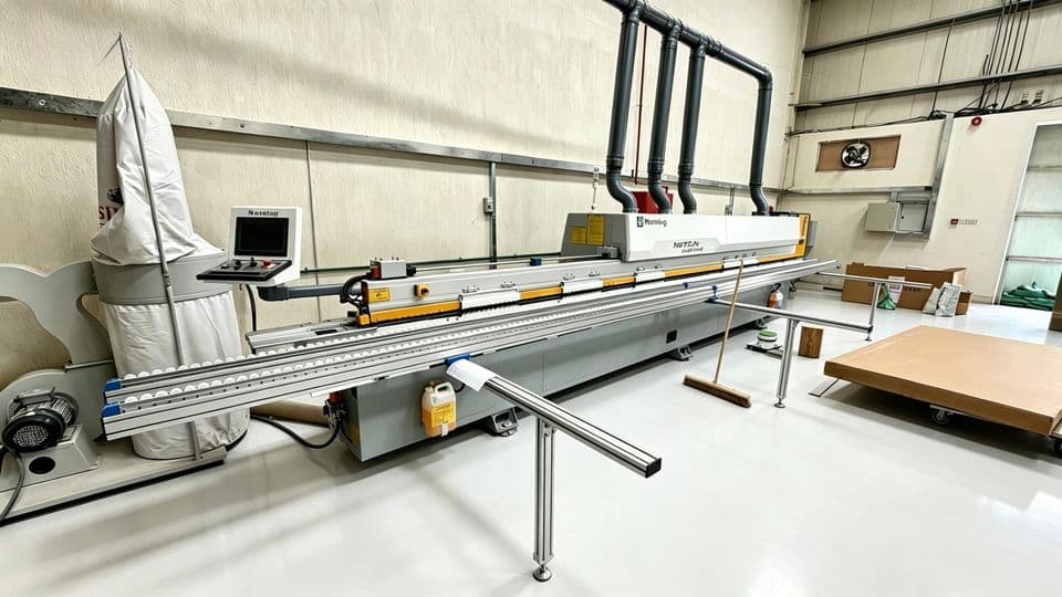 Edge Banding Machine in the Mute Line factory, Jebel Ali