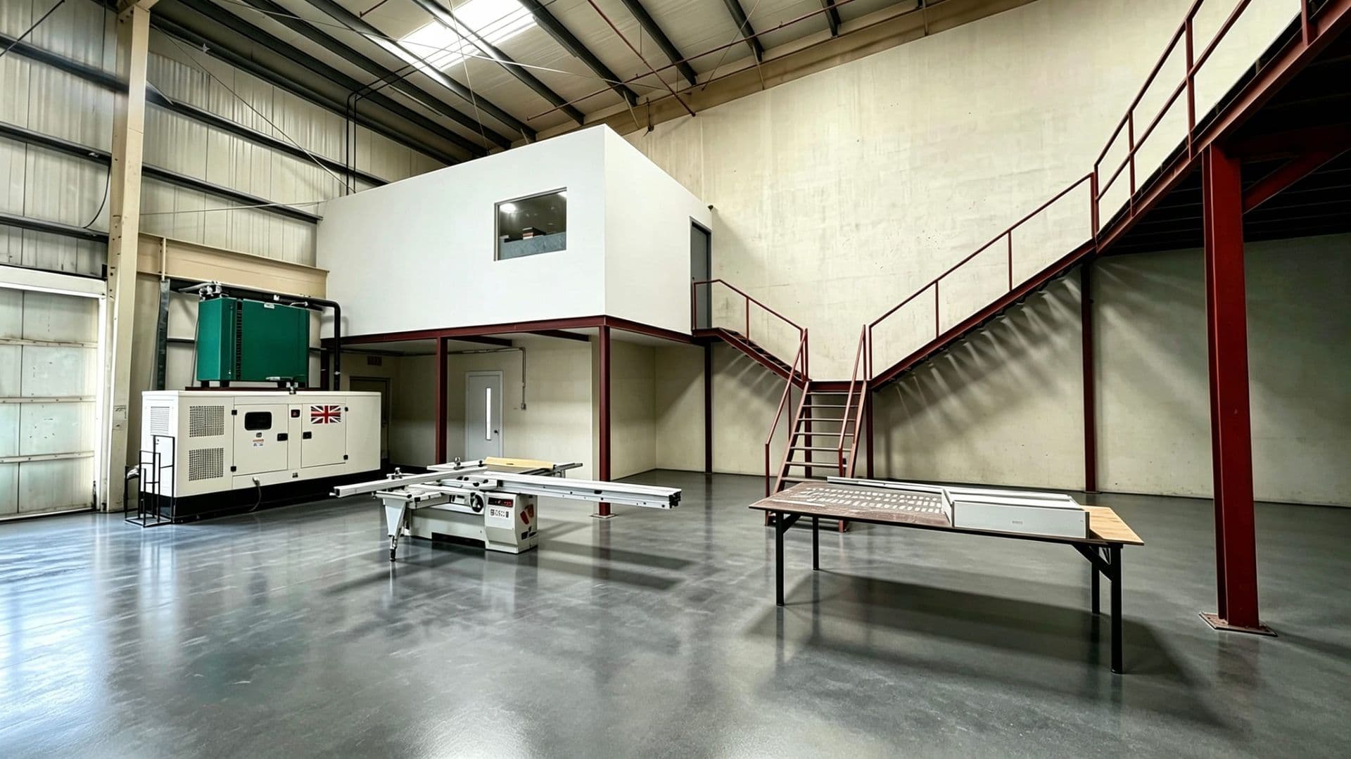 Inside the Mute Line warehouse, Jebel Ali